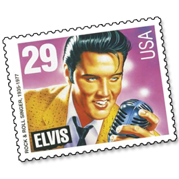 
Postzegels





van het thema Elvis Presley

'