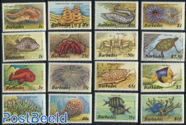 Definitives, fish 16v (with year 1987)