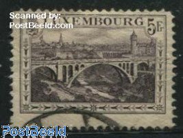 5Fr, Perf. 12.5, Stamp out of set