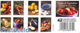 Fruits & vegetables 2x10v s-a in double-sided booklet