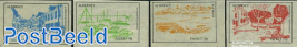 Alderney Parcel delivery stamps, Views 4v