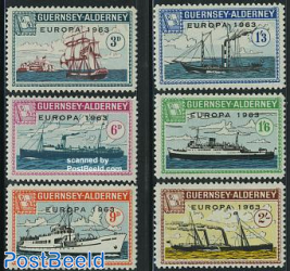 Commodore parcel stamps, Europa 6v