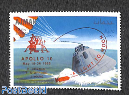 Apollo 10 overprint 1v