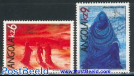 Stamp world LOndon 2v