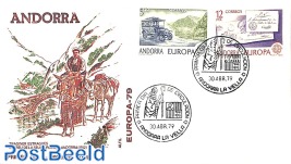Europa CEPT, postal history 2v