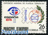 Espana84 stamp exhibition 1v