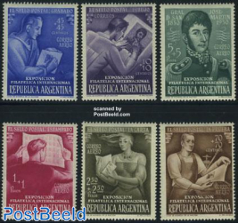 Stamp exposition 6v