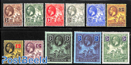 Definitives, George V 11v