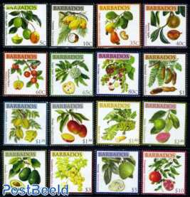 Definitives, fruit 16v