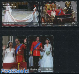 Royal wedding, William & Kate 4v