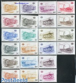 Railway stamps 22v