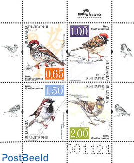 Birds, special s/s, phosphor with number