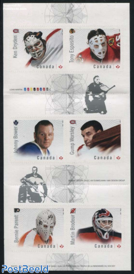 Great Canadian Goalies 6v s-a in booklet