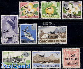 Airmail overprints 9v