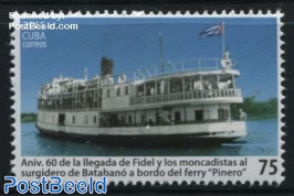 El Pinero Ferry 1v, Arrival of Fidel Castro