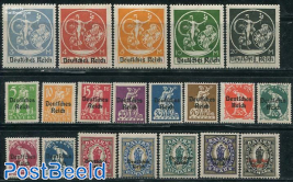 Overprint on Bavaria stamps 20v