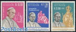 Pope Paul VI 3v