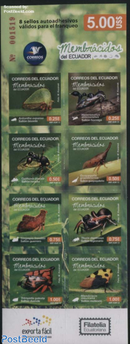 Insects 8v s-a in foil booklet