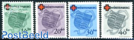 Wurttemberg, Red Cross 4v