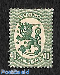 40p, with narrow digits, Stamp out of set