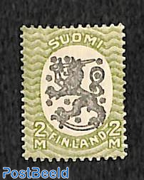 2M yellowgreen and black, Stamp out of set