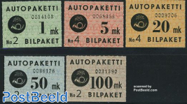 Auto parcel stamps 5v