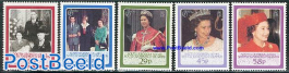Elizabeth II 60th birthday 5v