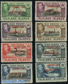 Graham land, definitives 8v