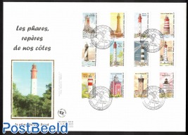 Lighthouses 12v s-a in booklet