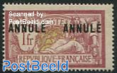 1Fr, ANNULE, Stamp out of set