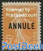 5c, ANNULE, Stamp out of set