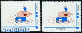 Frame stamps 2v s-a (blue frame)