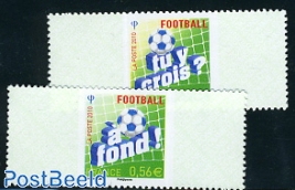 World Cup Football 1v Double sided (both sides gum)