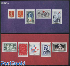History of Red Cross stamps 2 s/s