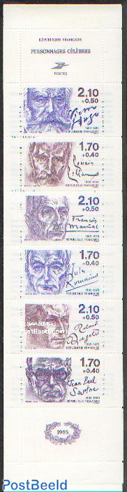 Famous authors 6v in booklet