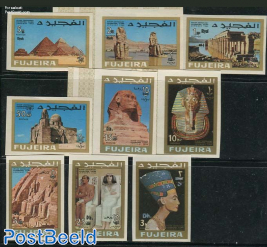 Cairo exposition overprints 9v, imperforated