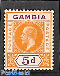 5d , WM Multiple Crown-CA, Stamp out of set