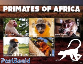 Primates of Africa 5v m/s