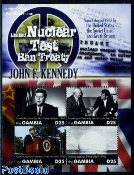J.F. Kennedy, Nuclear test ban treaty 4v m/s