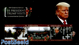 Trump visits American cemetery 3v m/s
