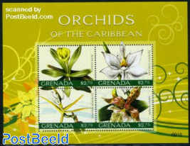 Orchids of the Caribbean 4v m/s