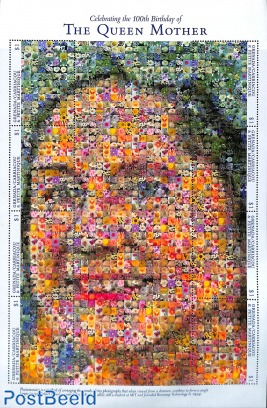 Queen mother, mosaics 8v m/s