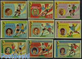 World Cup Football 9v imperforated, football play