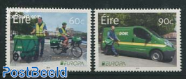 Europa, postal transport 2v