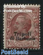 Tripoli di Barberia, 10c, Stamp out of set