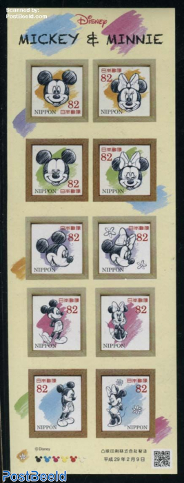 Disney, Mickey & Minnie 10v s-a m/s