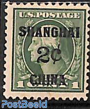 US Post, 2c on 1c, Stamp out of set