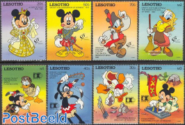 Disney, stamp expositions 8v