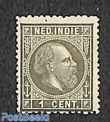 1c greygreen, perf. 13.25x14, Stamp out of set