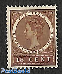 15c brown, Stamp out of set